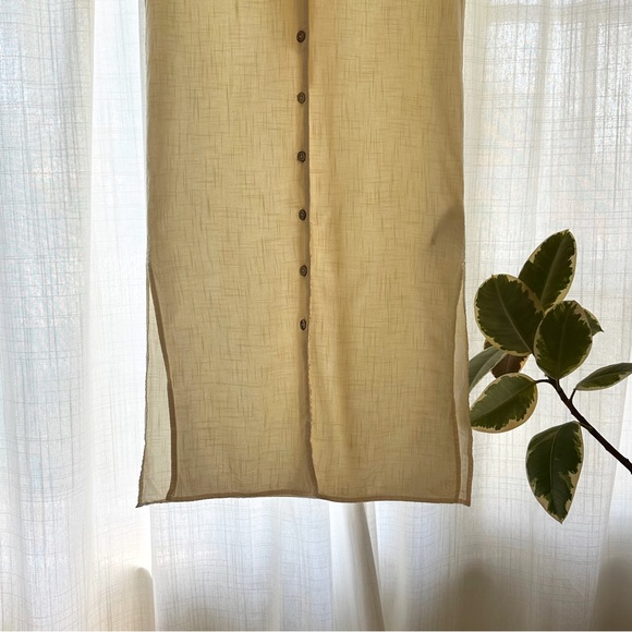 SUMMERY CLASSIC cotton overshirt dress, beachy coverup - Picture 6 of 6